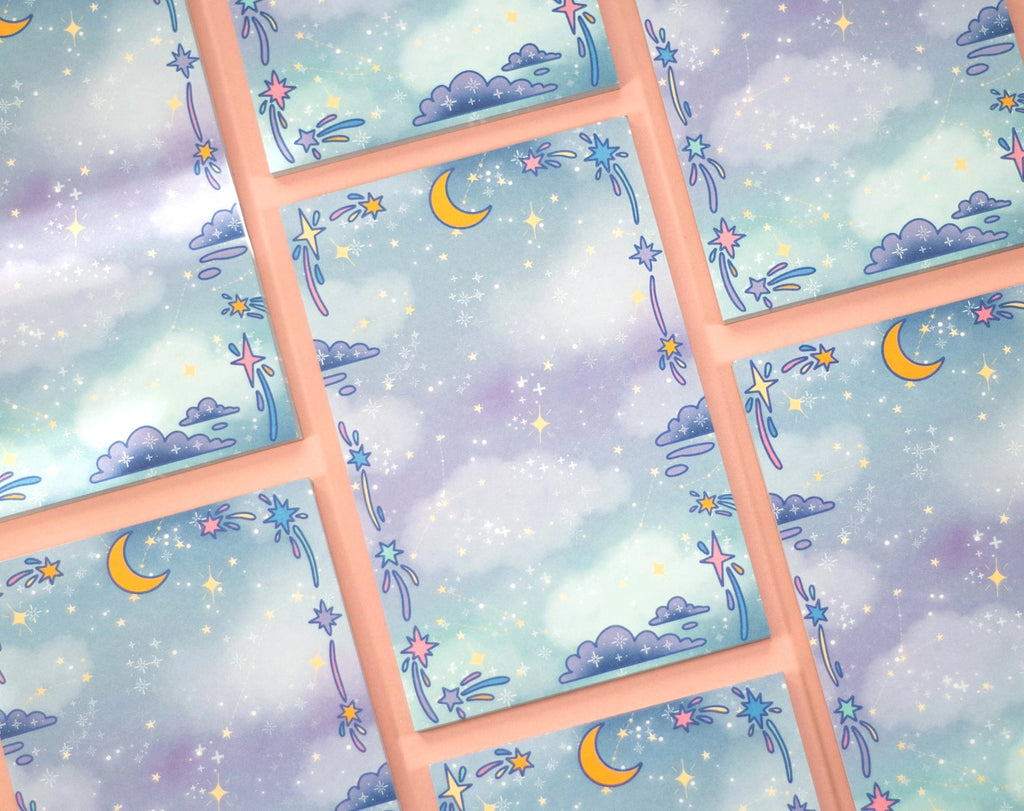 Celestial Galaxy Notepad • Unicorn Eclipse