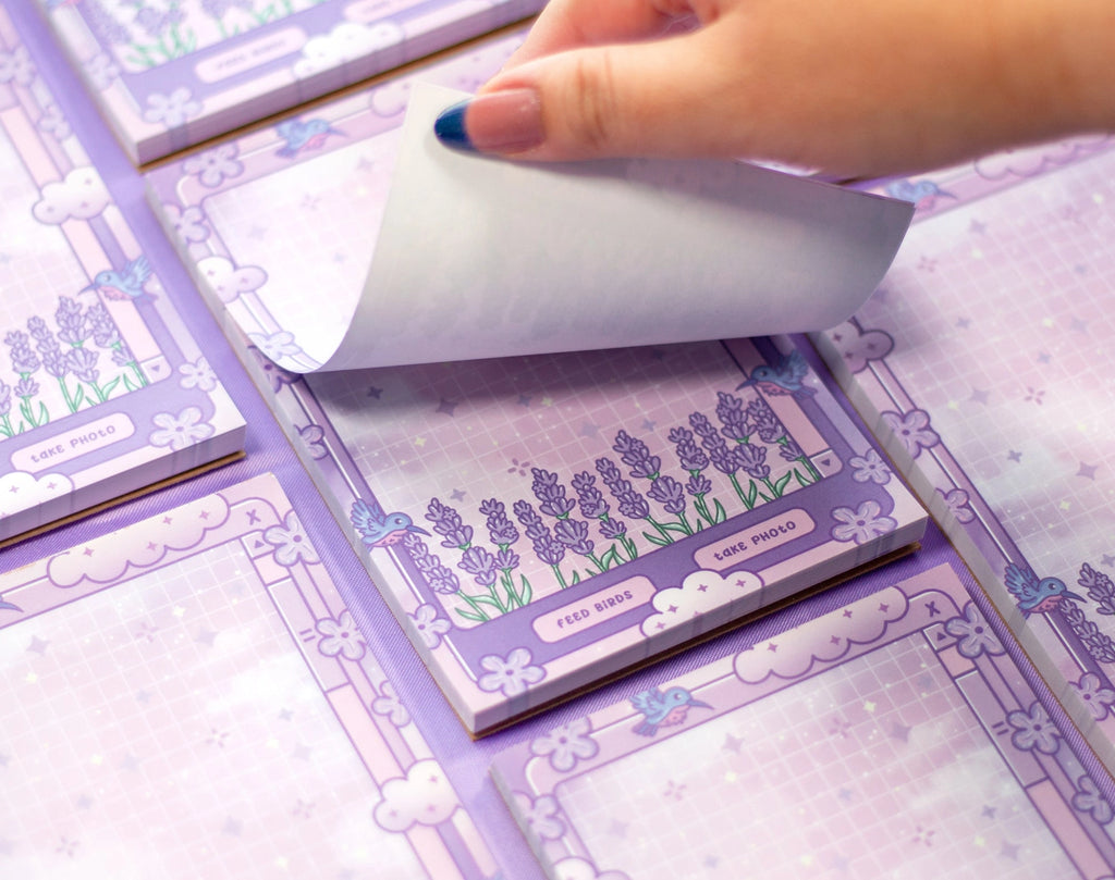 Lavender Dreams Notepad • Unicorn Eclipse