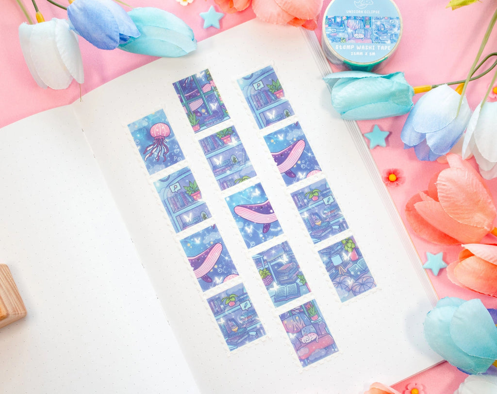 Reading Room • Stamp Washi Tape • Unicorn Eclipse