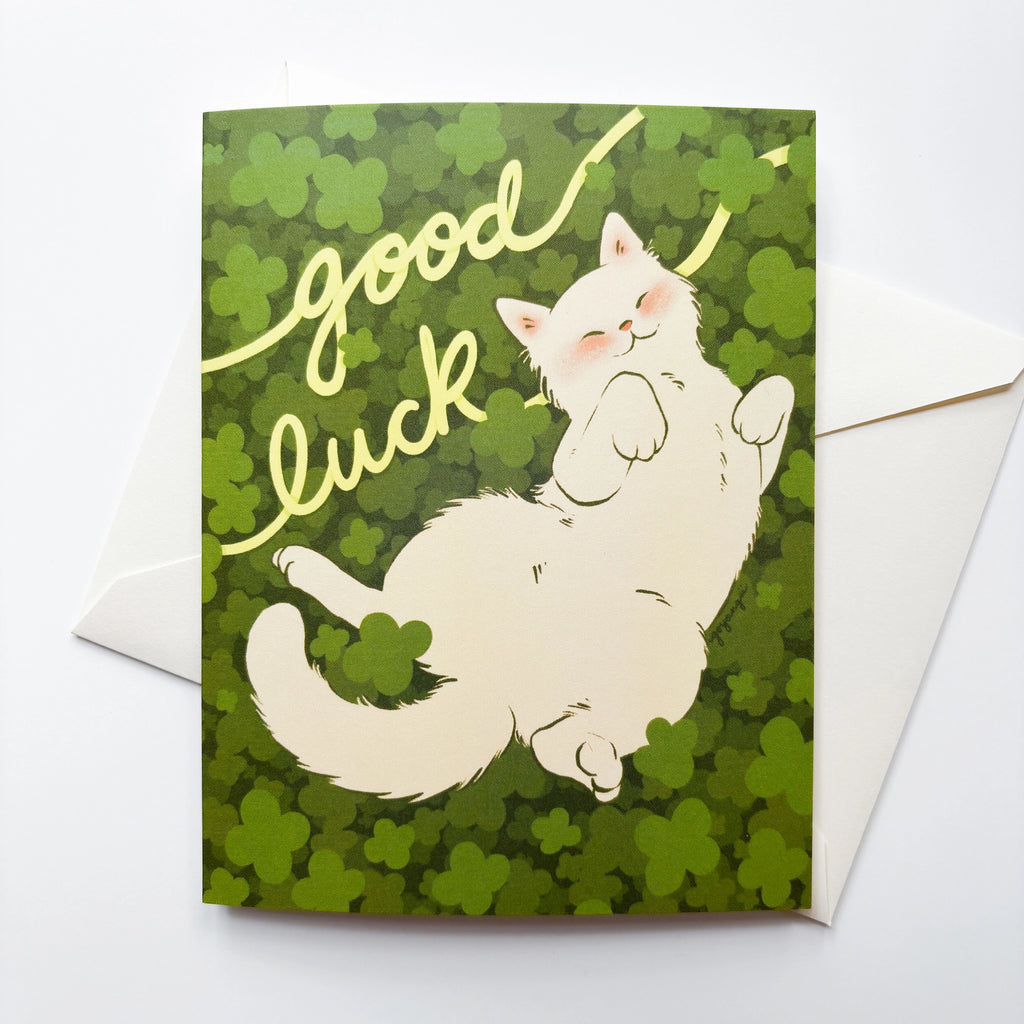 Good Luck Greeting Card • goyangii