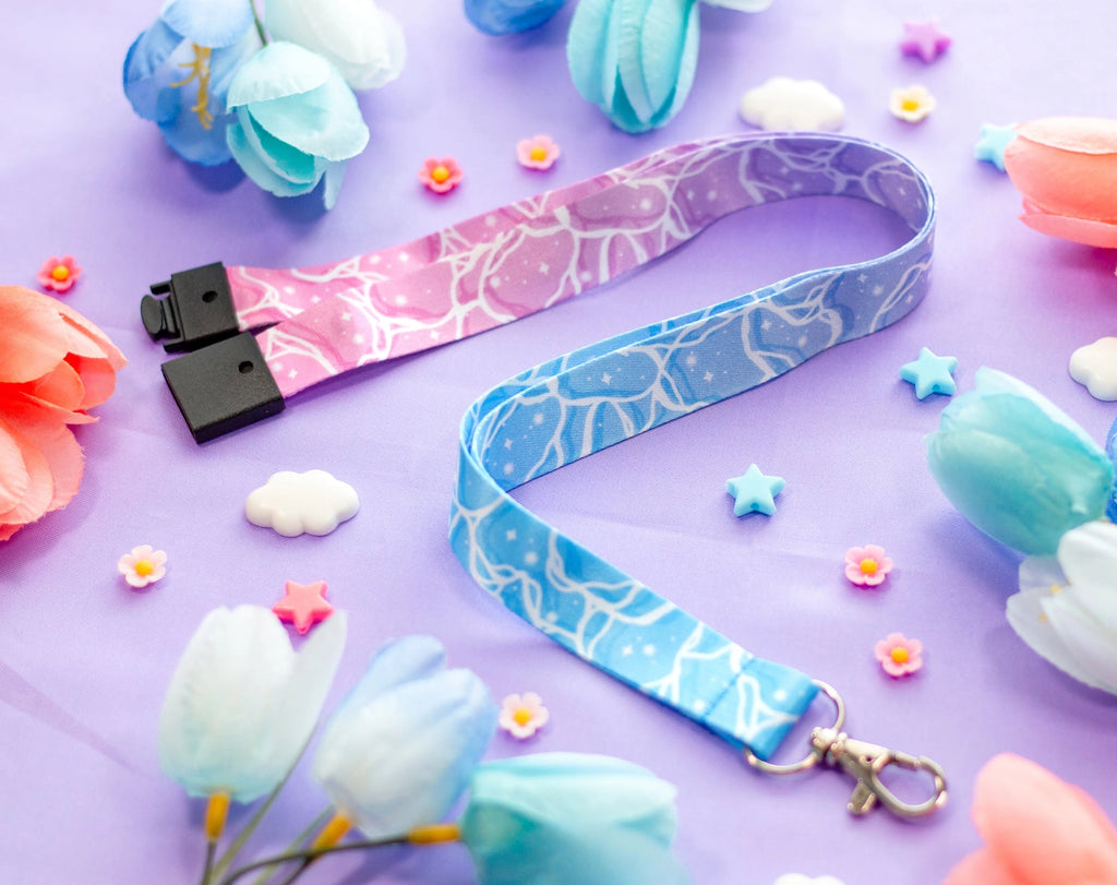 Vaporwave Waters Lanyard • Unicorn Eclipse