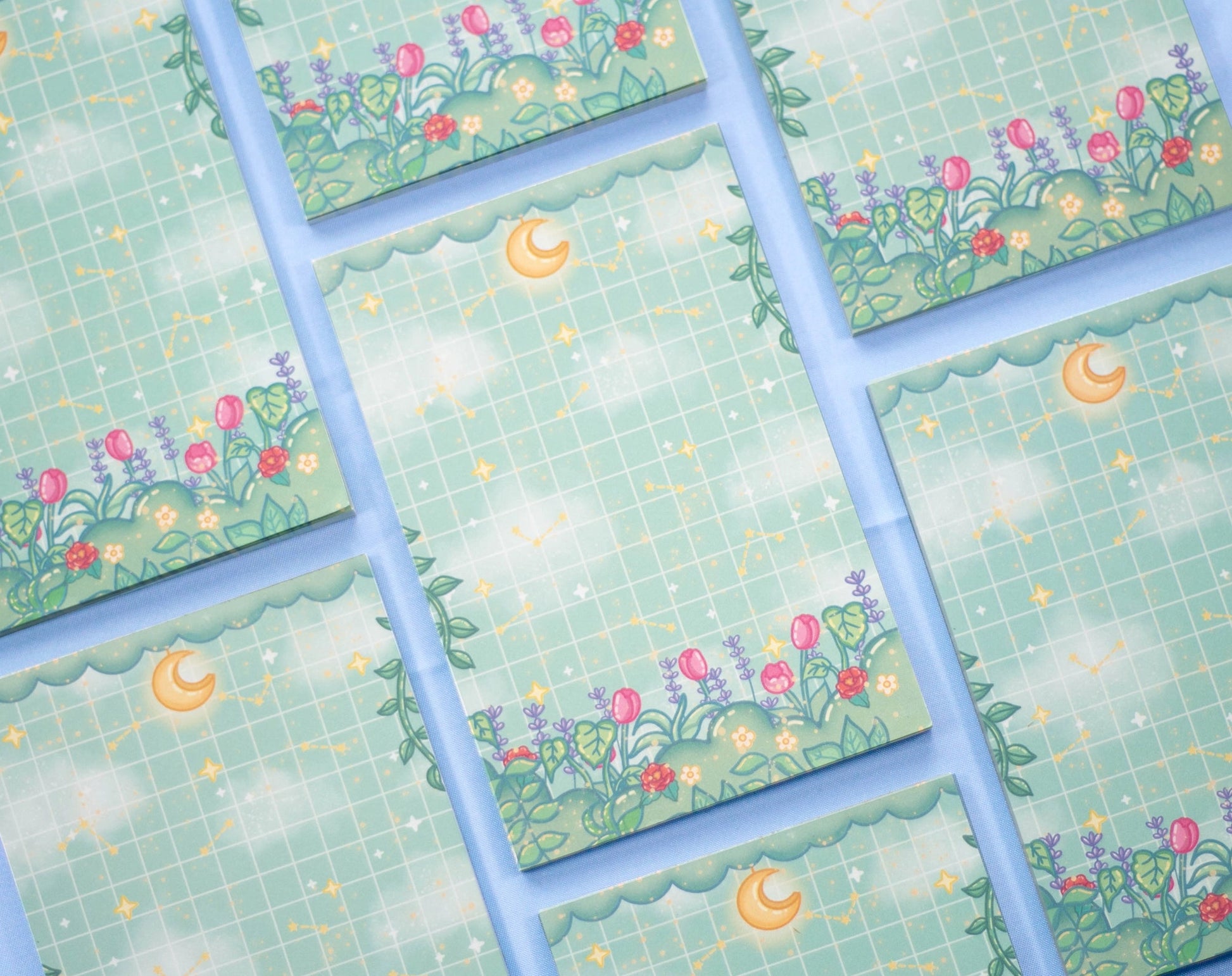Botanical Bliss Notepad • Unicorn Eclipse