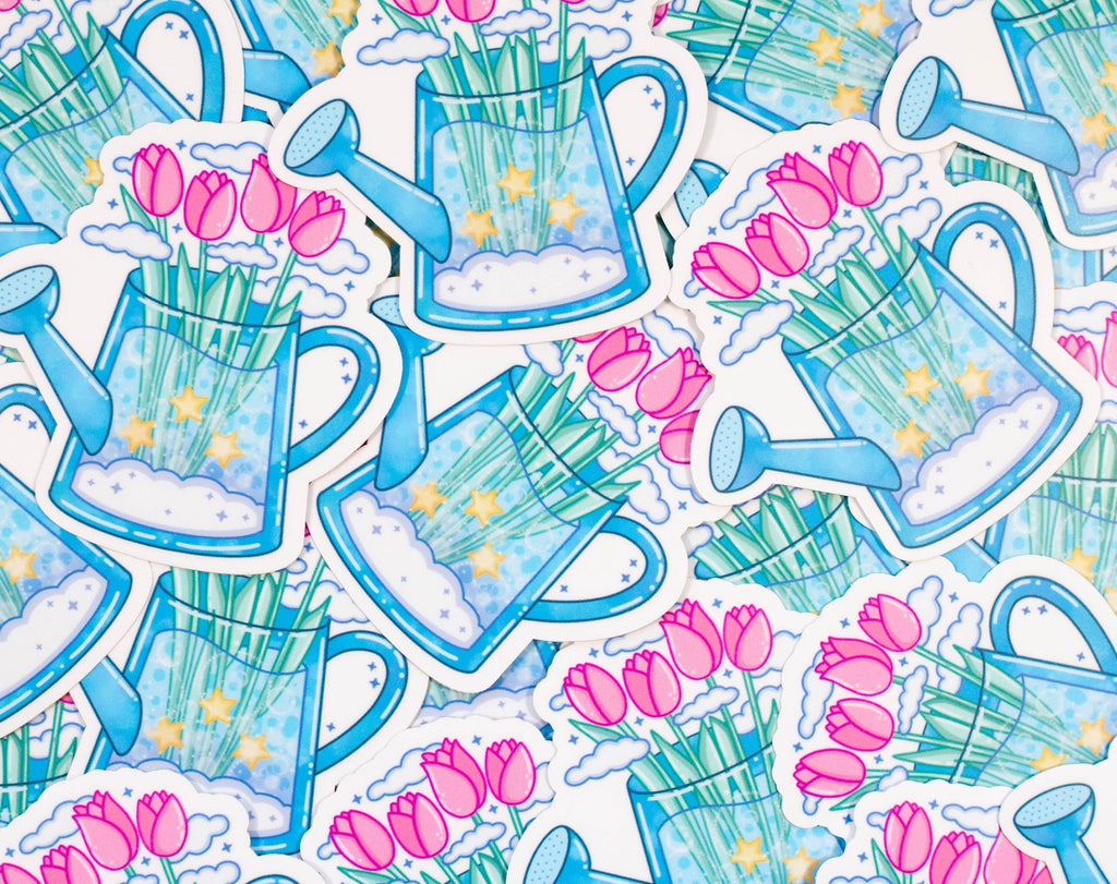 Watering Can • Vinyl Sticker • Unicorn Eclipse