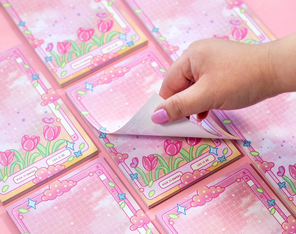 Tulip Dreams Notepad • Unicorn Eclipse