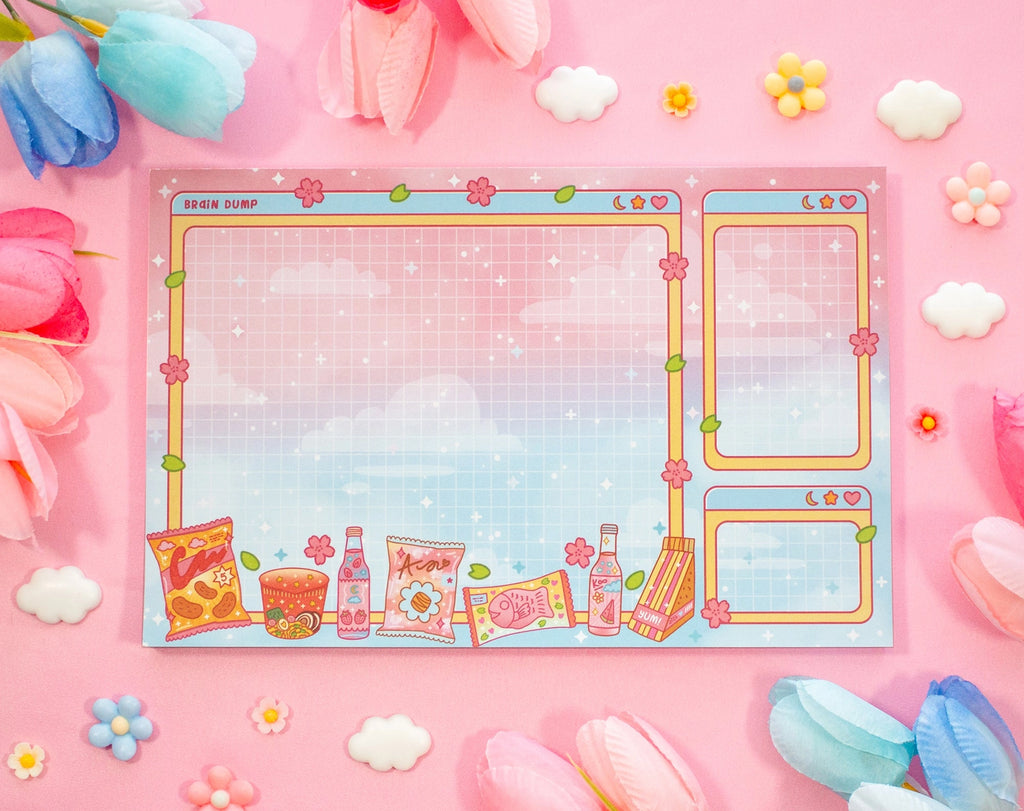 Mini Mart Brain Dump Notepad • Unicorn Eclipse