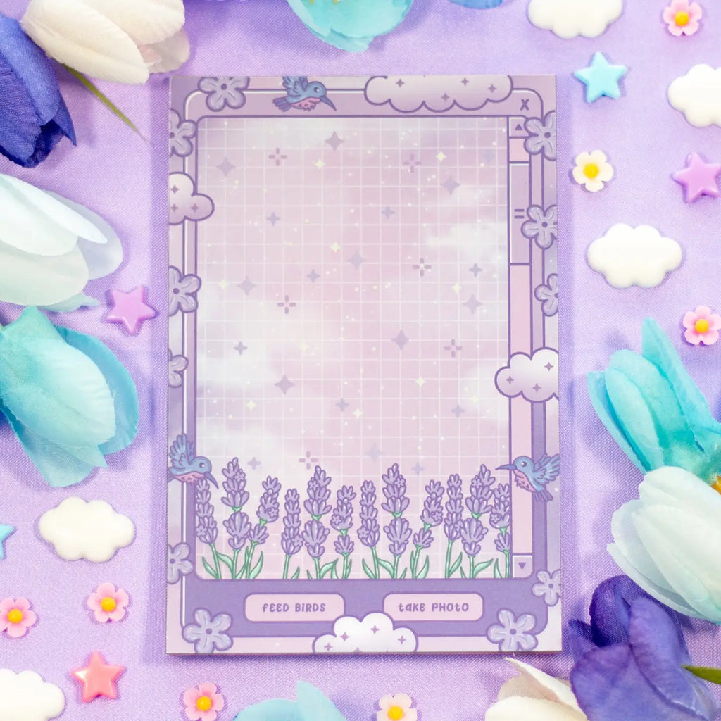 Lavender Dreams Notepad • Unicorn Eclipse