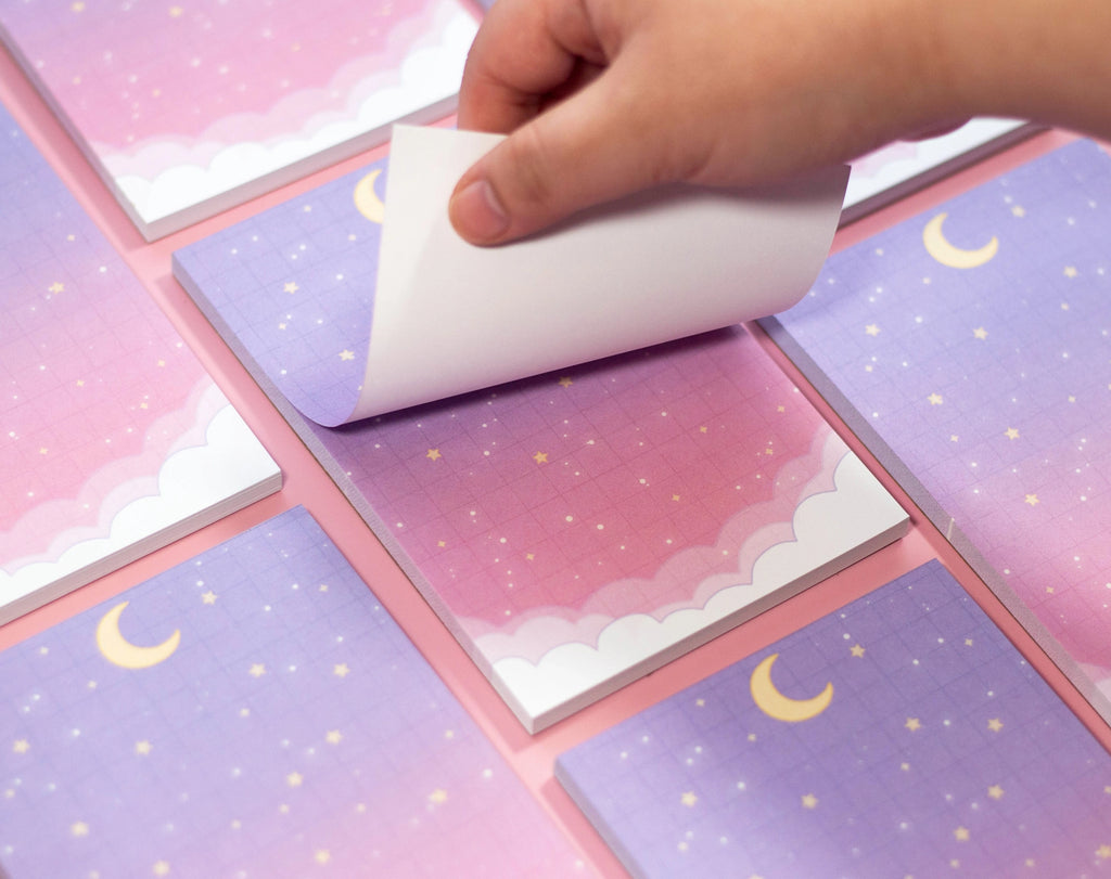 Starry Clouds Notepad • Unicorn Eclipse