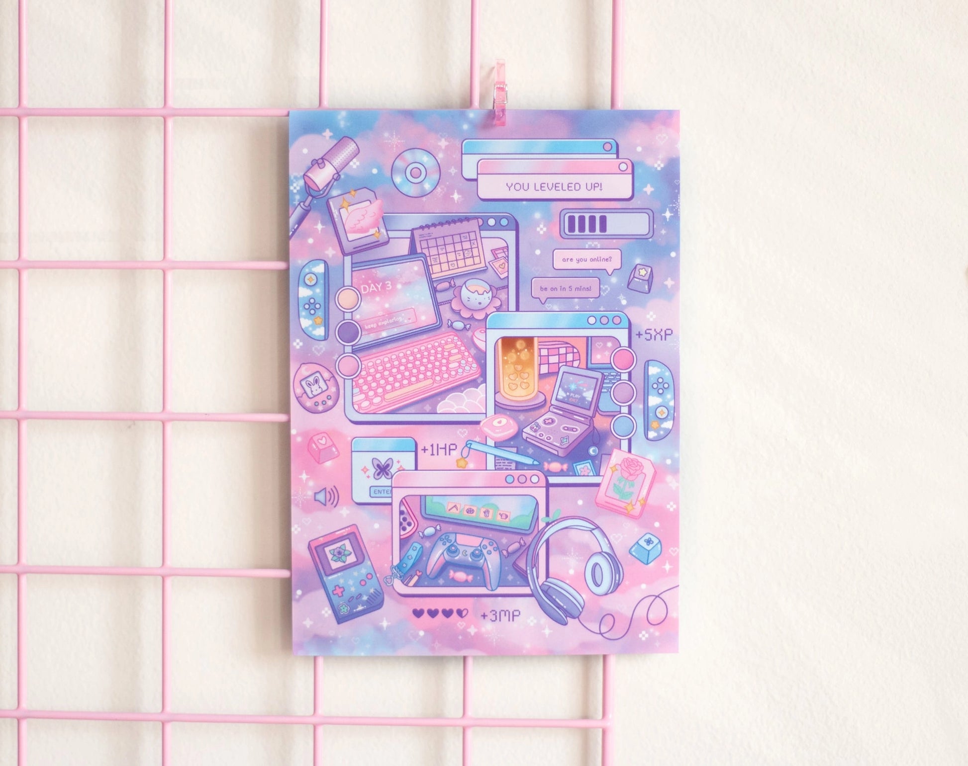 Game Time • 5x7 Art Print • Unicorn Eclipse