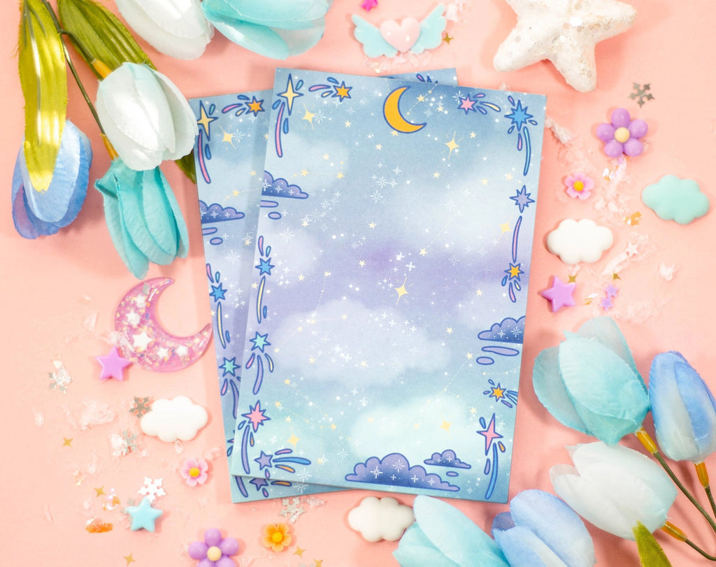 Celestial Galaxy Notepad • Unicorn Eclipse