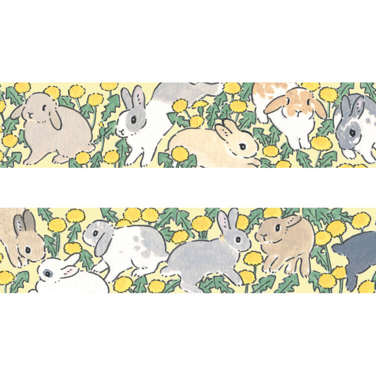 Marigold Bunnies • Washi Tape • Schinako