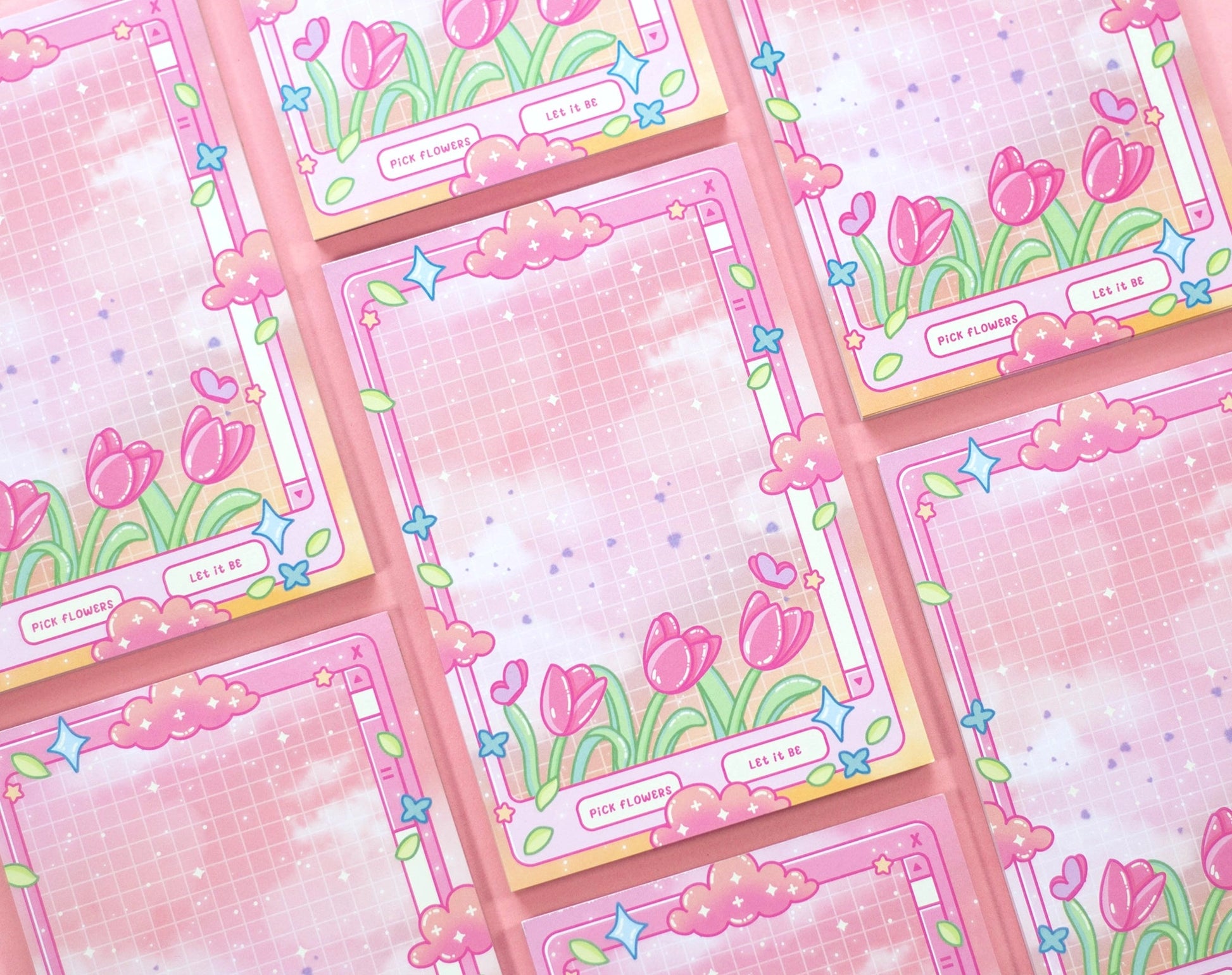 Tulip Dreams Notepad • Unicorn Eclipse