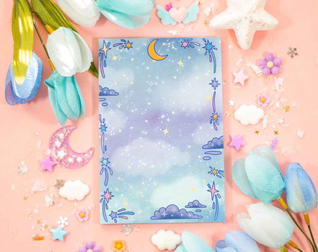 Celestial Galaxy Notepad • Unicorn Eclipse
