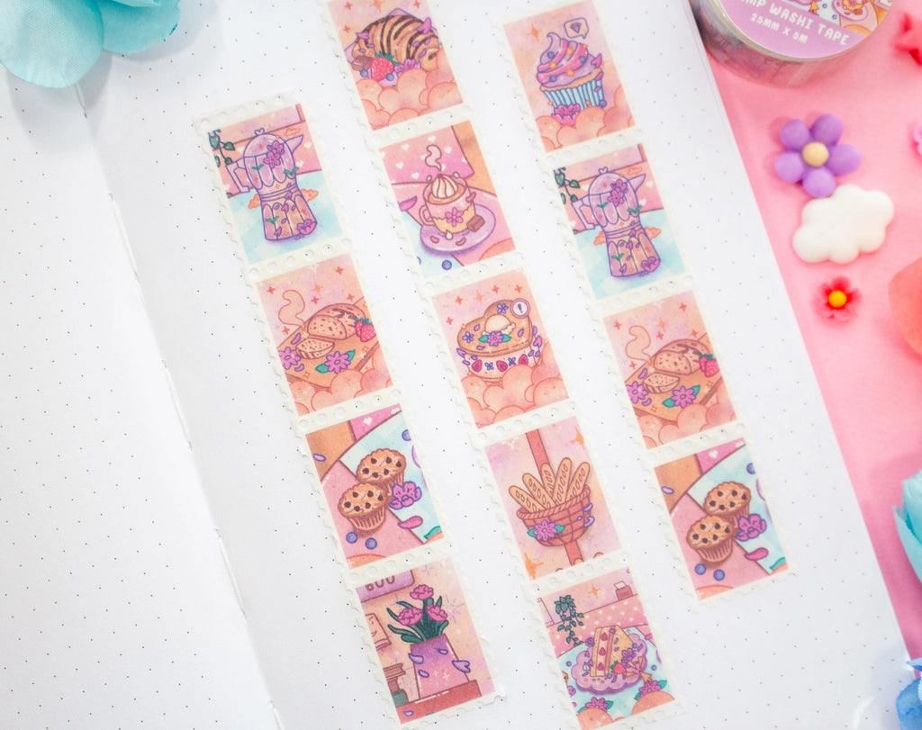 Cafe Quest • Stamp Washi Tape • Unicorn Eclipse