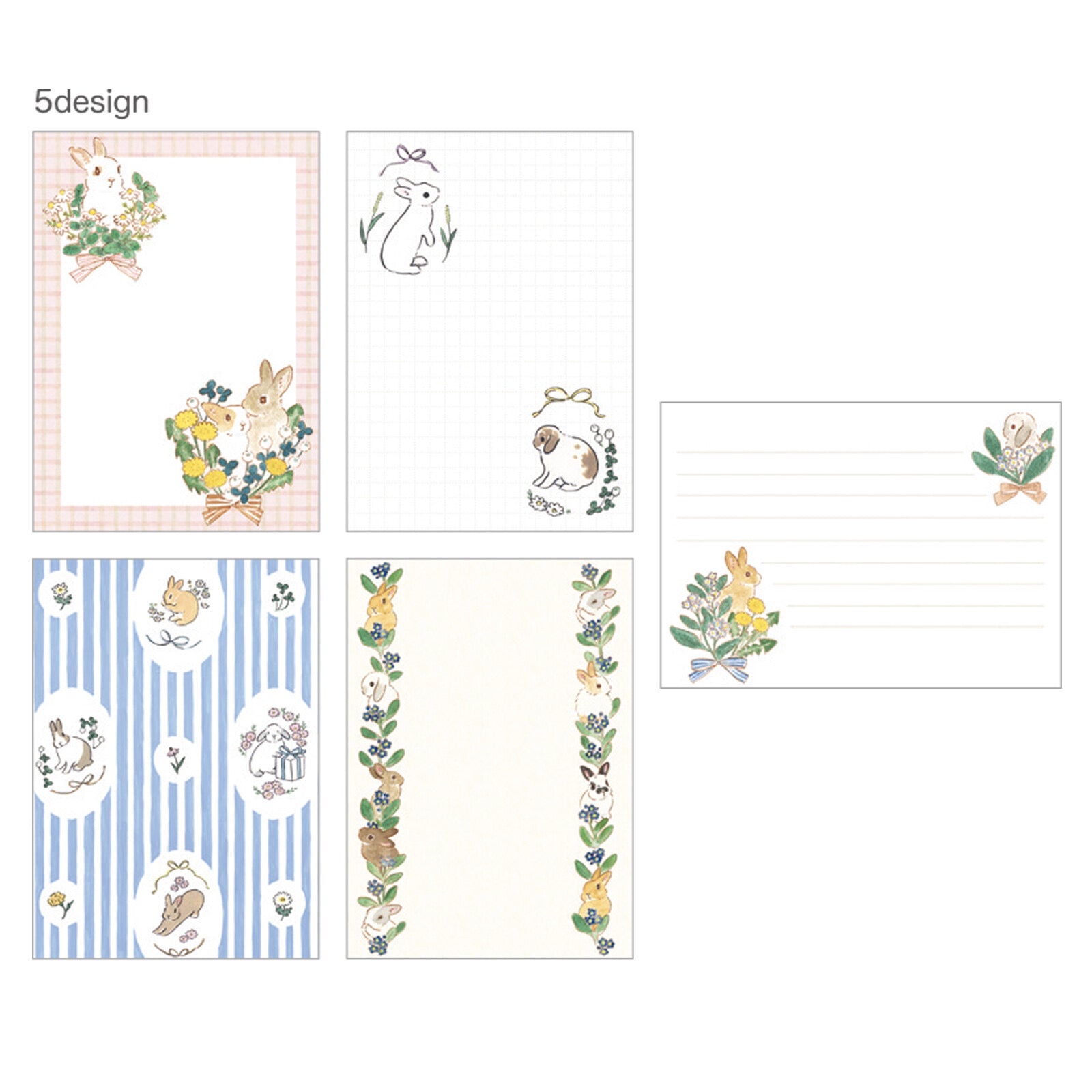 Floral Bunnies Memo Pad • Schinako