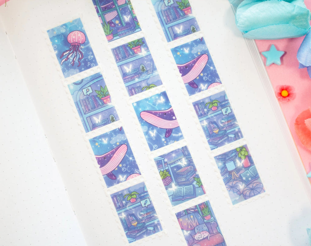 Reading Room • Stamp Washi Tape • Unicorn Eclipse