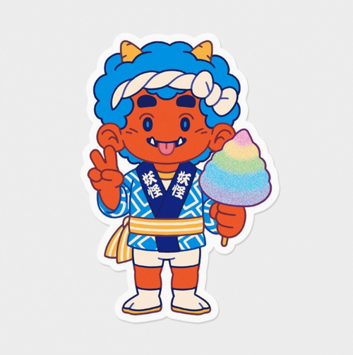 Berry the Oni • 3" Vinyl Sticker • Yeaaah! Studio
