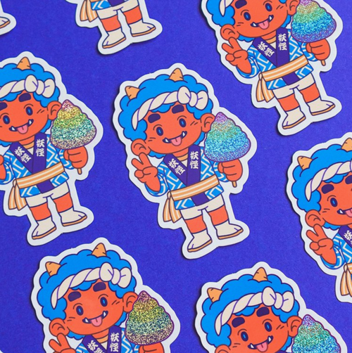 Berry the Oni • 3" Vinyl Sticker • Yeaaah! Studio