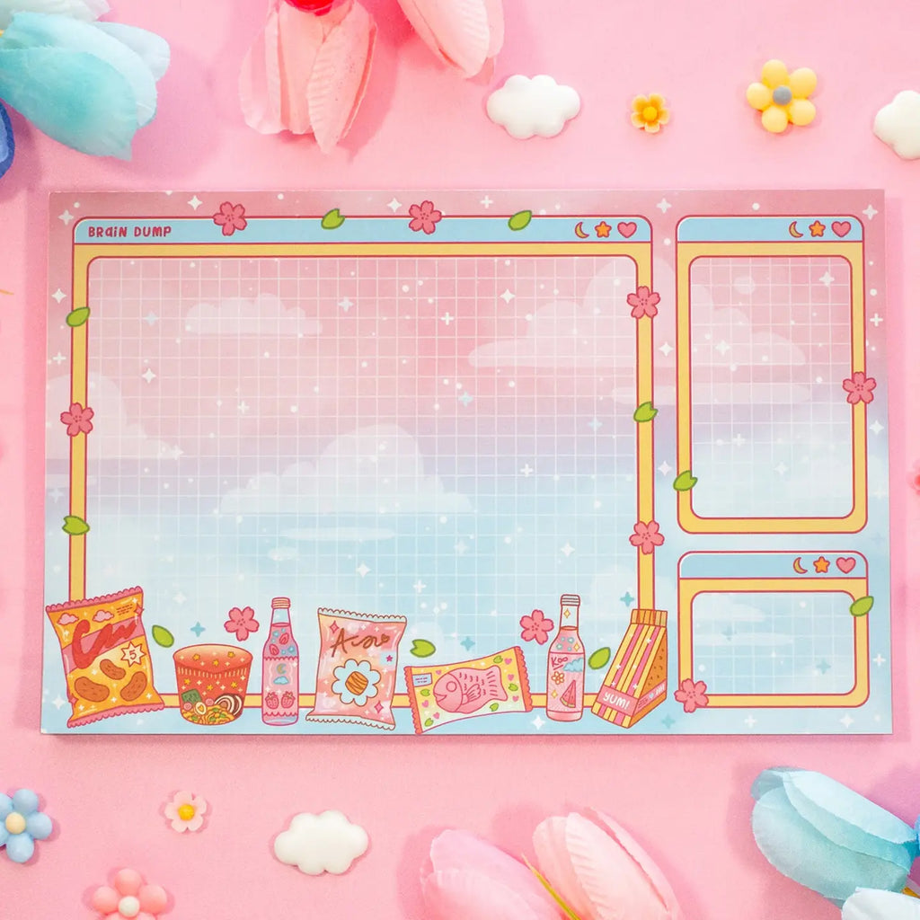 Mini Mart Brain Dump Notepad • Unicorn Eclipse