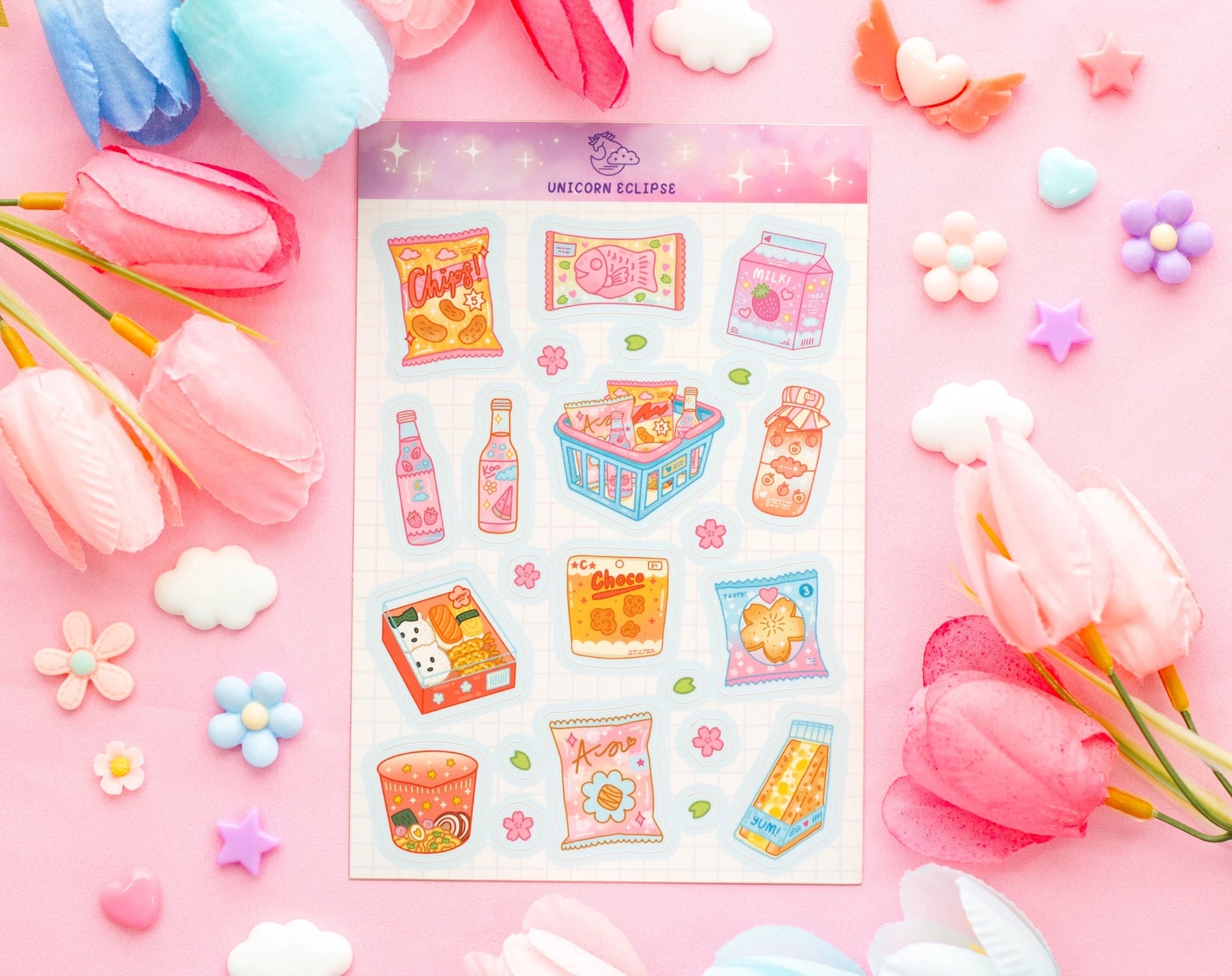 Mini Mart • Sticker Sheet •  Unicorn Eclipse