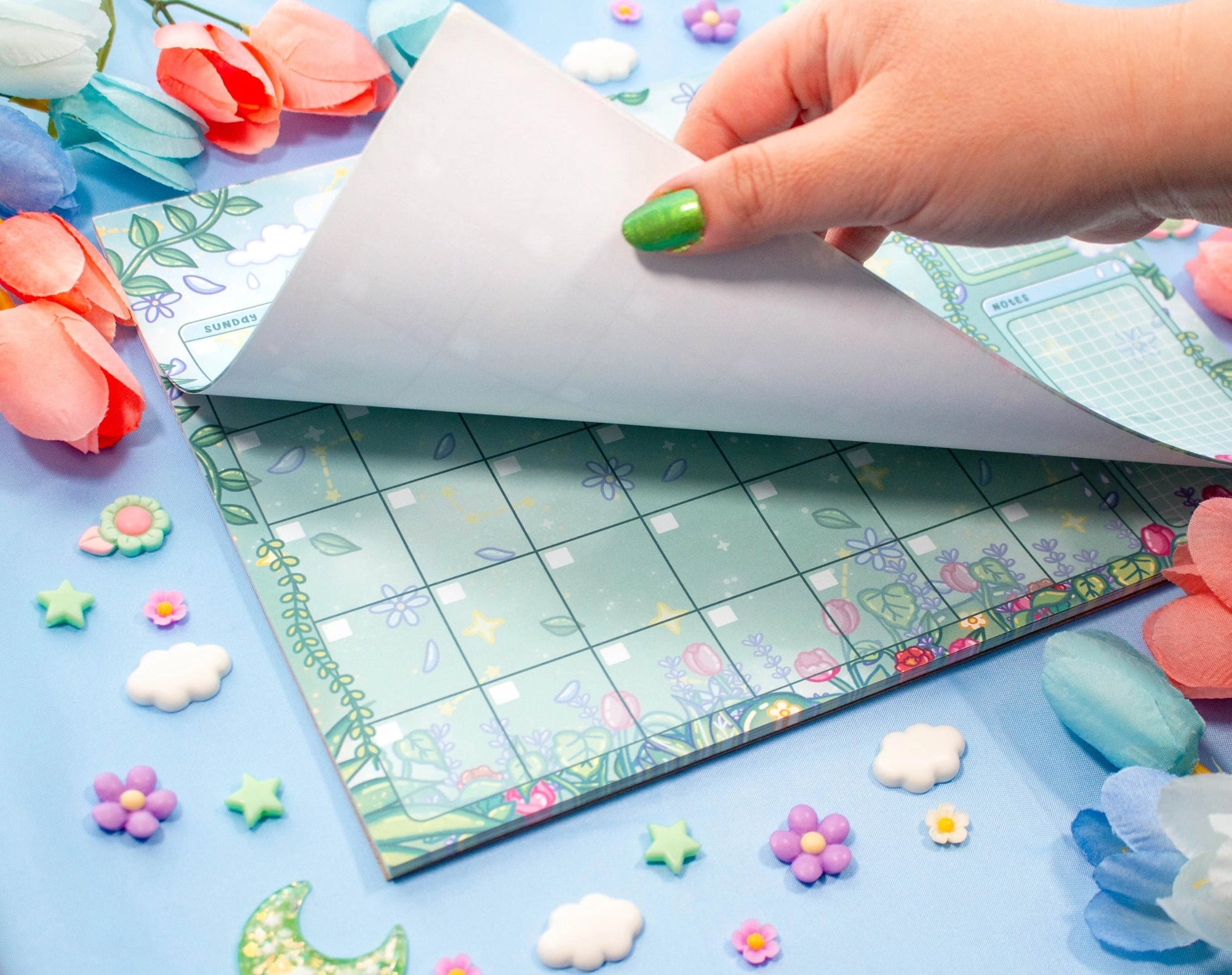 Botanical Bliss Monthly Planner Pad • Unicorn Eclipse