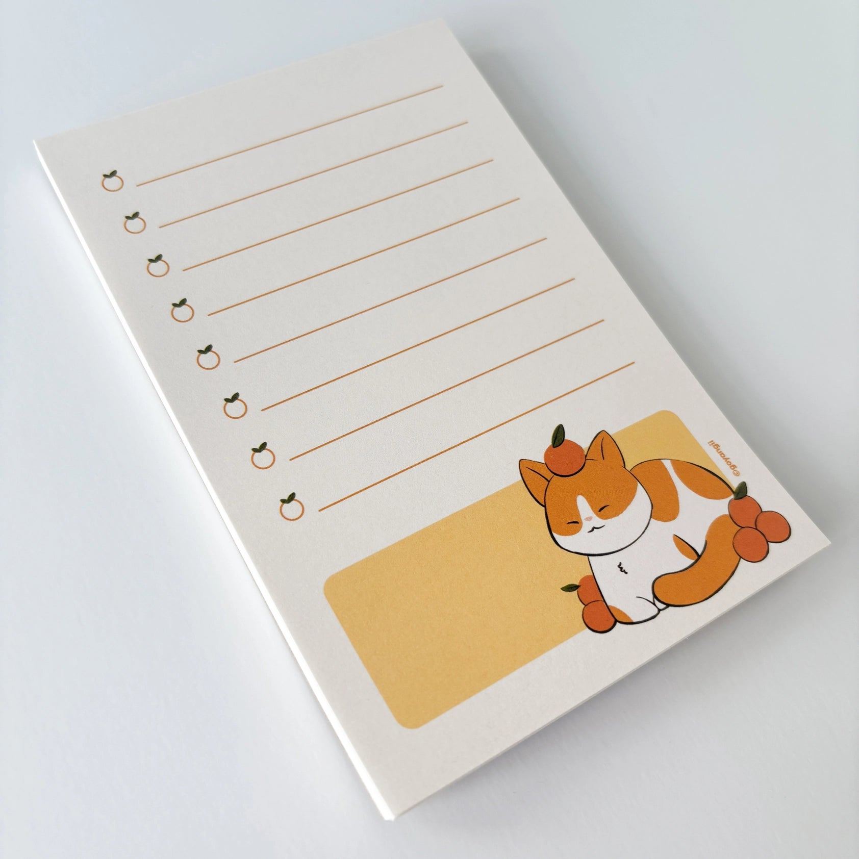 Cat & Oranges Notepad • goyangii