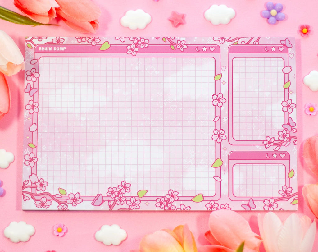 Sakura Brain Dump Notepad • Unicorn Eclipse