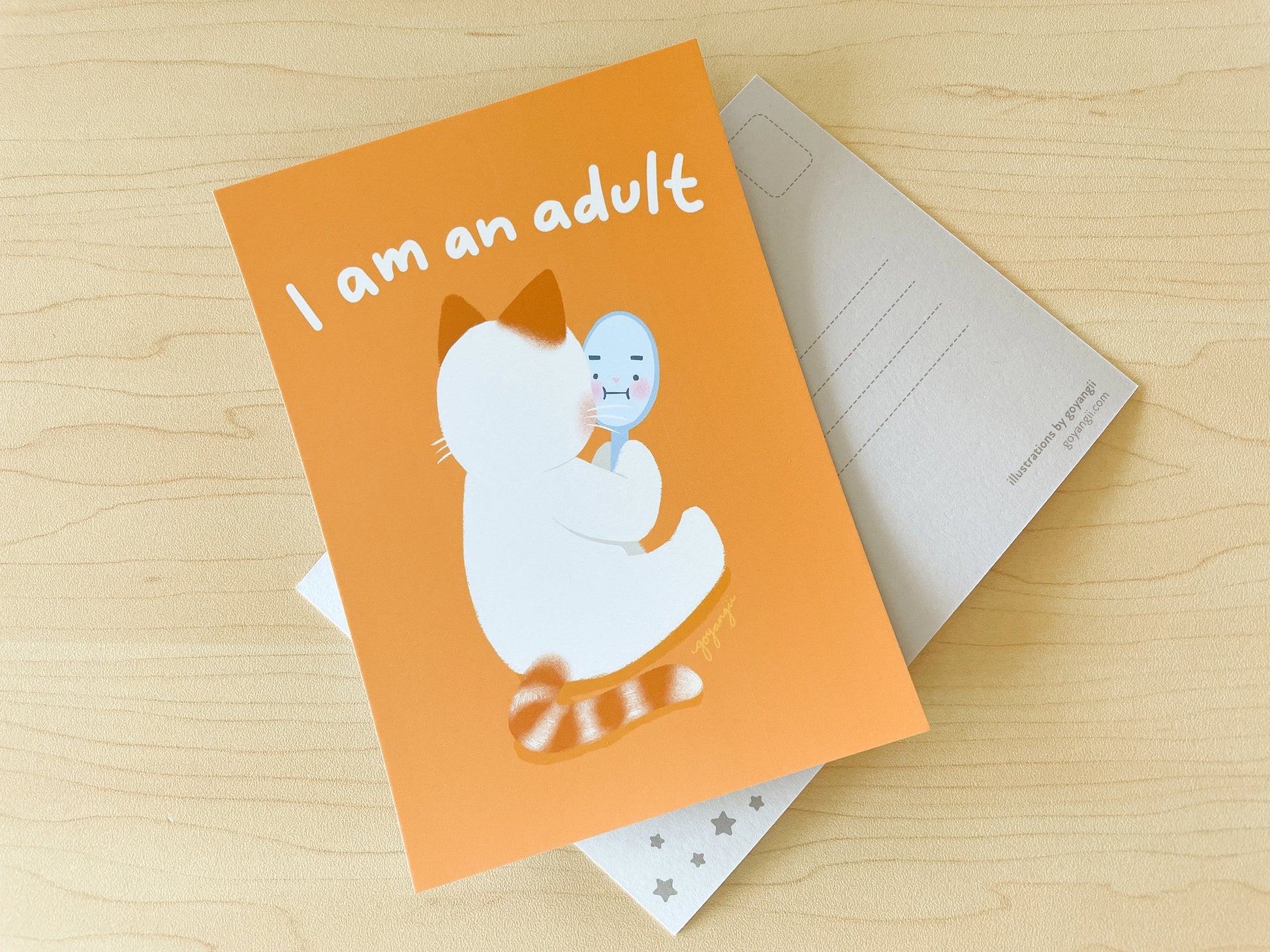 I’m An Adult • 4x6 Postcard Print • goyangii