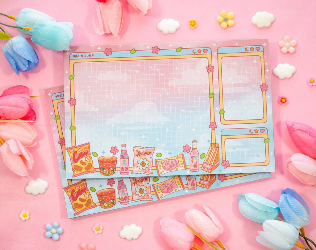 Mini Mart Brain Dump Notepad • Unicorn Eclipse