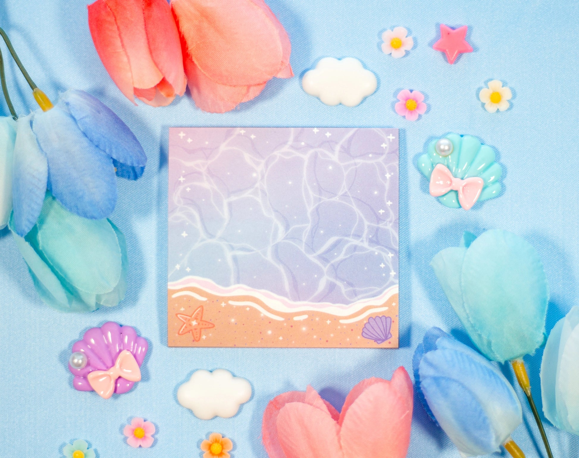 Sandy Beach Sticky Notes • Unicorn Eclipse