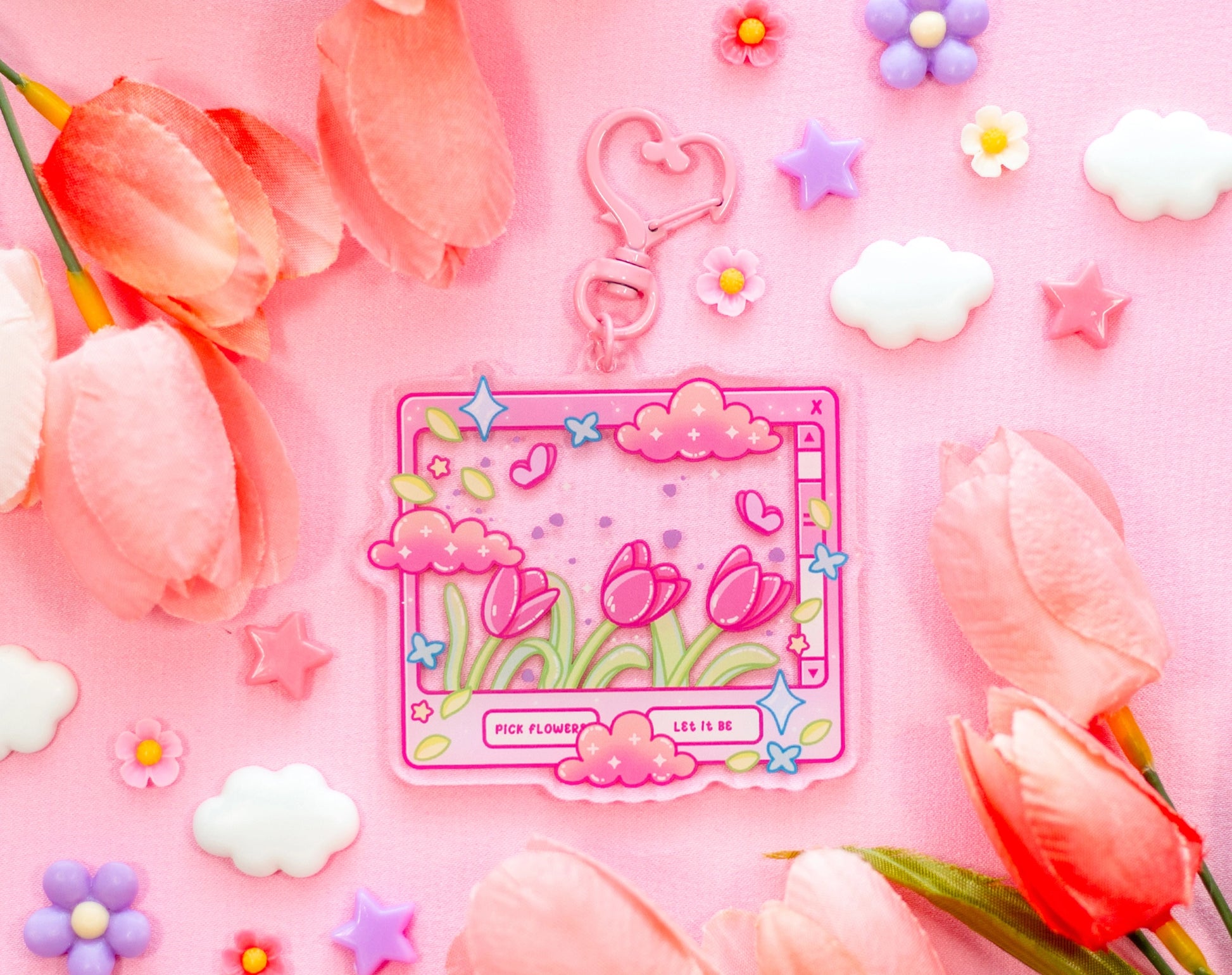 Tulip Dreams Keychain • Unicorn Eclipse