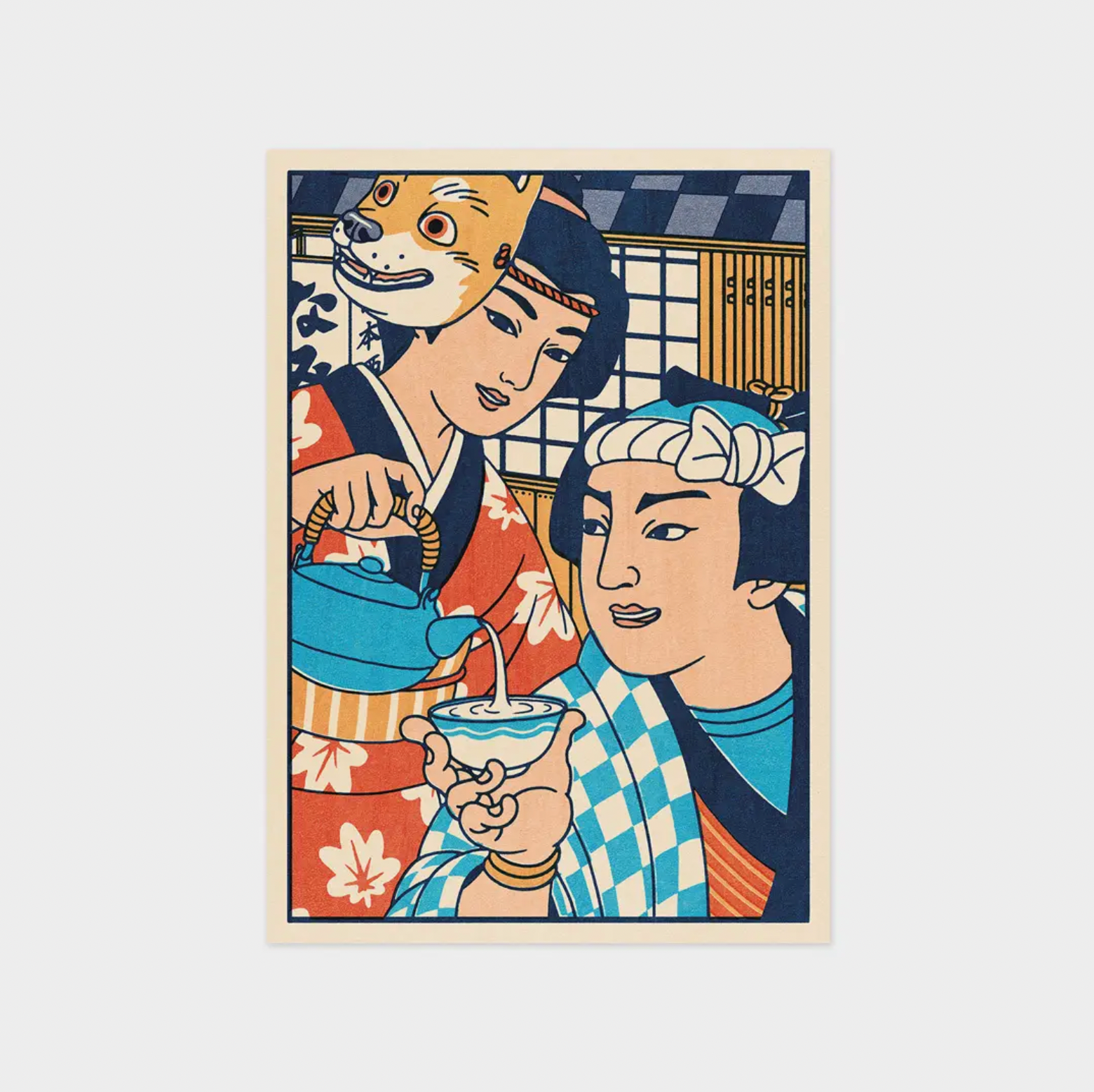 Nami Nami Tea Time • 4x6 Postcard Print • Yeaaah! Studio