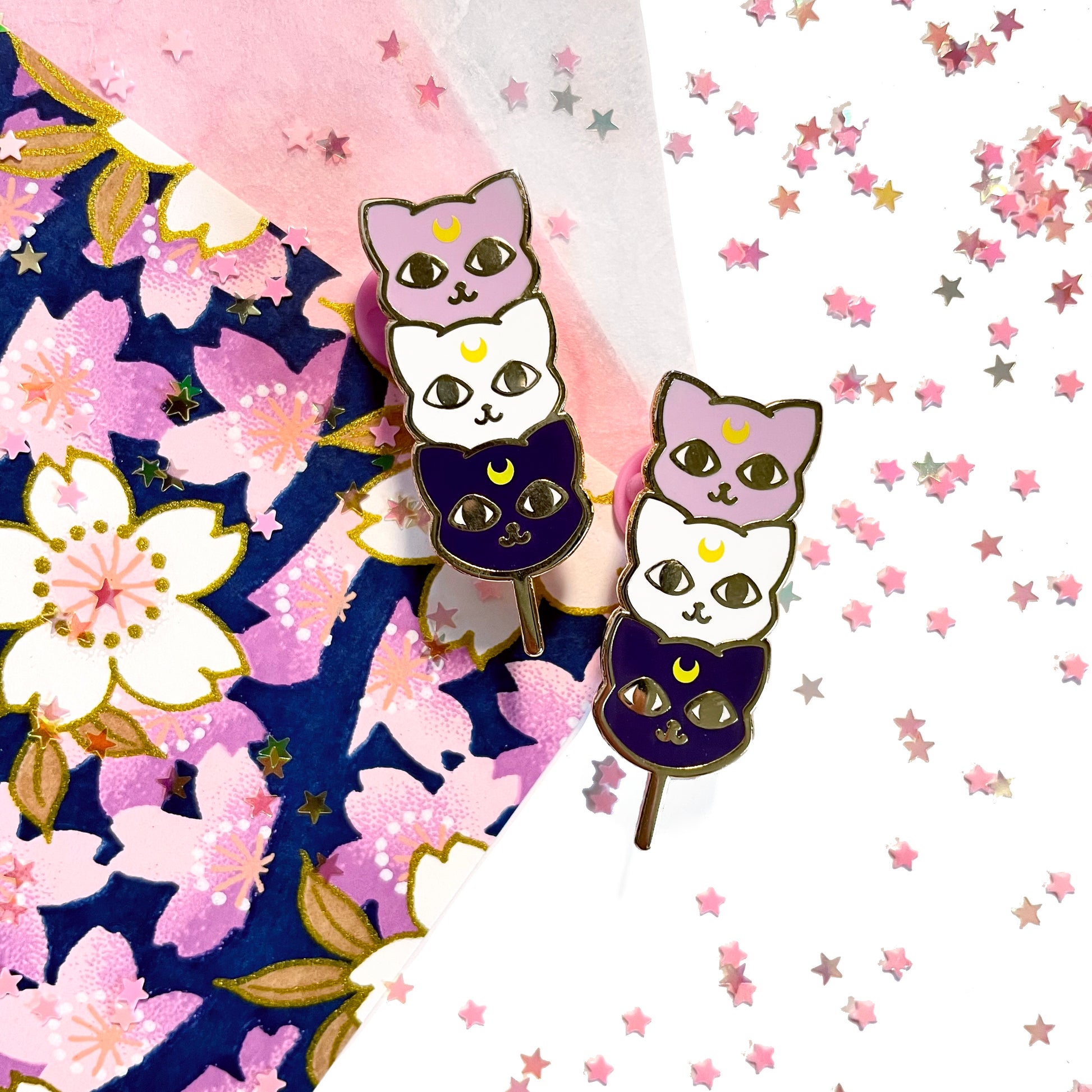 Nyango Kitty Dango • Enamel Pin • Shishido Creative