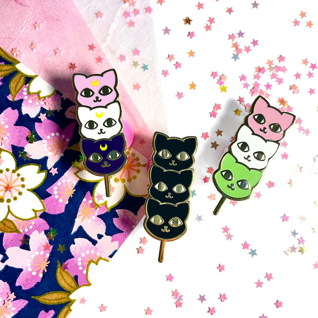 Nyango Kitty Dango • Enamel Pin • Shishido Creative