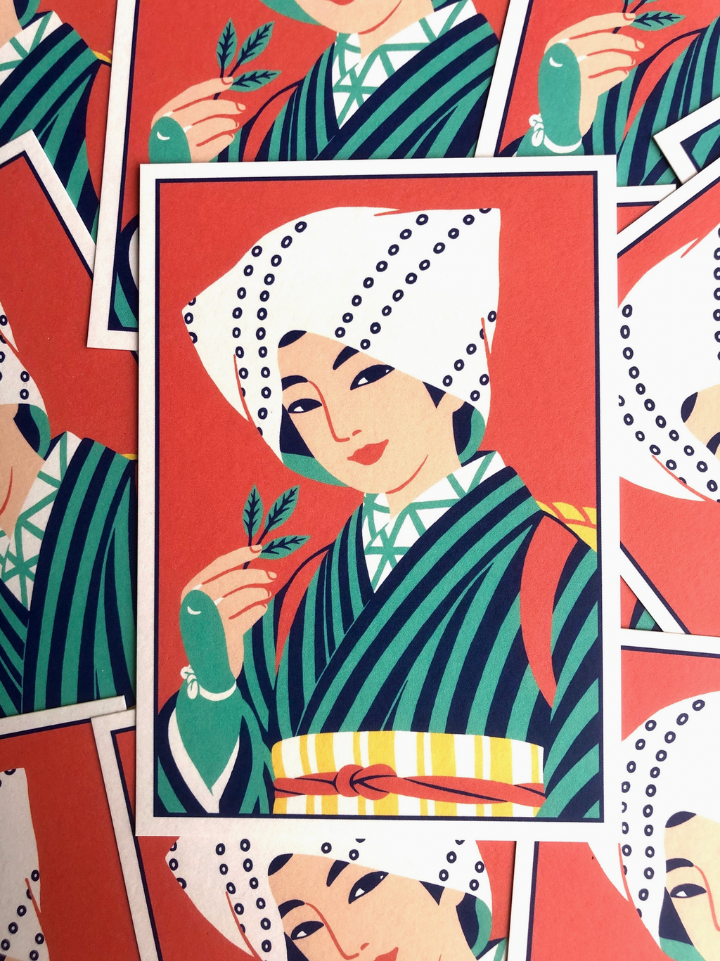 Tea Picker • 4x6 Postcard Print • Yeaaah! Studio